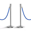 Chrome Stainless Steel Barrier, Stanchion Hotel Barriers Queue Manager/